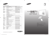 Samsung 85" HU7500 Smart UHD 4K Flat TV 7 Serisi Guía de inicio rápido
