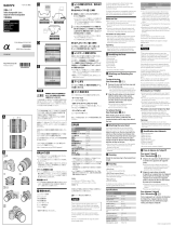 Sony SEL24240 FE 24-240 mm f/3.5-6.3 OSS | Objectif Plein format Grand angle Manual de usuario