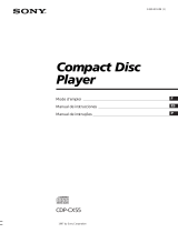 Sony CDP-CX55 El manual del propietario