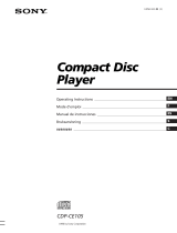 Sony CDP-CE105 Manual de usuario