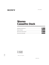 Sony TC-WE405 Manual de usuario