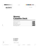 Sony TC-WE725 Manual de usuario