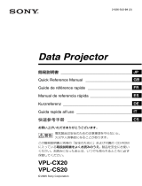 Sony VPL-CS20 El manual del propietario
