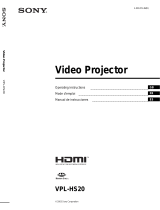Sony VPL-HS20 El manual del propietario