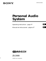 Sony ZS-2000 El manual del propietario