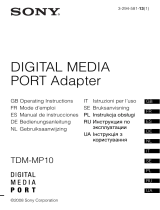 Sony TDM-MP10 Manual de usuario