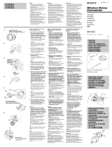Sony RM-X6S Guía de instalación