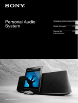 Sony RDP-XA900IPN Instrucciones de operación