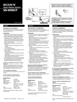 Sony SS-W581T Instrucciones de operación