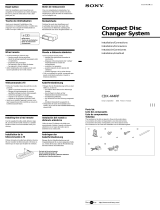 Sony CDX-444RF Guía de instalación