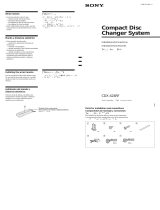 Sony CDX-424RF Guía de instalación