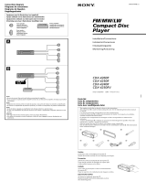 Sony CDX-4250RV Manual de usuario
