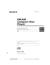 Sony CDX-2160 Manual de usuario