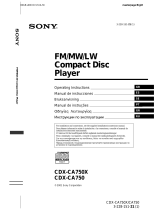 Sony CDX-CA750X El manual del propietario