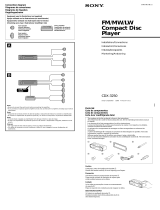Sony CDX-3250 Manual de usuario