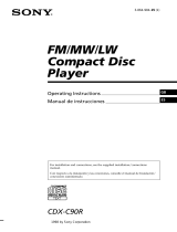 Sony cdx c 90 r El manual del propietario