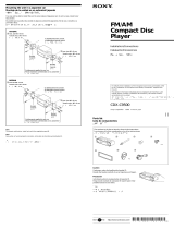 Sony CDX-C9500 Guía de instalación
