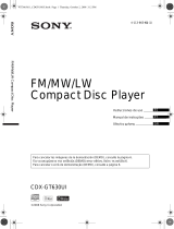 Sony CDX-GT630UI Instrucciones de operación