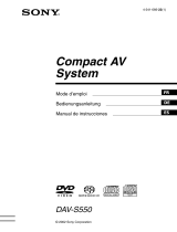 Sony DAV-S550 El manual del propietario