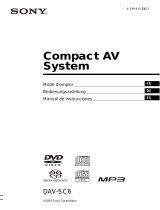 Sony DAV-SC6 El manual del propietario