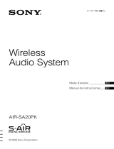 Sony AIR-SA20PK Manual de usuario