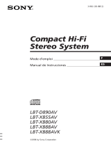 Sony LBT-XB88AV Instrucciones de operación