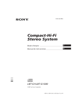 Sony LBT-G1300 Instrucciones de operación