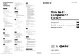 Sony DHC-MD5 Instrucciones de operación