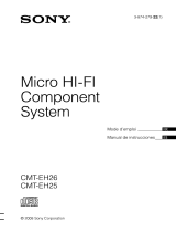 Sony CMT-EH26 Instrucciones de operación