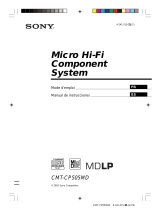 Sony CMT-CP505MD Instrucciones de operación