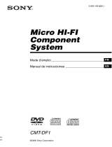 Sony CMT-DF1 Manual de usuario