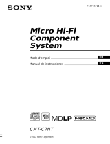 Sony CMT-C7NT Instrucciones de operación
