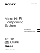 Sony CMT-HX35R El manual del propietario