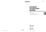 Sony CMT-101 Manual de usuario