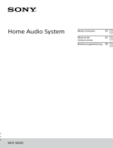 Sony MHC-M20D El manual del propietario