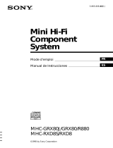 Sony MHC-R880 Instrucciones de operación