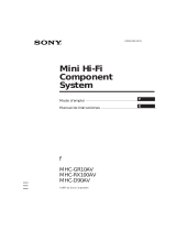 Sony MHC-RX100AV Instrucciones de operación