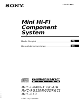 Sony MHC-GX30 Instrucciones de operación