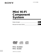Sony MHC-WZ8D Instrucciones de operación