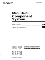 Sony Game Sunc MHC-RV60 Instrucciones de operación