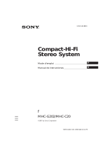Sony MHC-C20 Instrucciones de operación