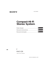 Sony MHC-C20 Instrucciones de operación