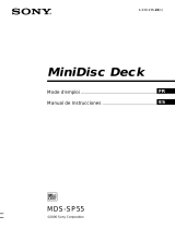 Sony MDS-SP55 Instrucciones de operación