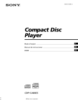 Sony CDP-CA80ES El manual del propietario