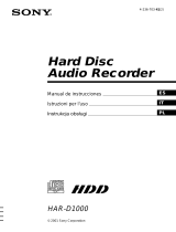 Sony HAR-D1000 El manual del propietario