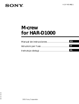 Sony HAR-D1000 El manual del propietario