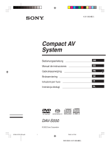Sony dav-s 550 El manual del propietario