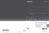Sony DAV-X1G El manual del propietario