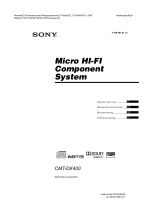 Sony CMT-DX400 El manual del propietario