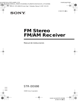 Sony STR-DE698 Instrucciones de operación